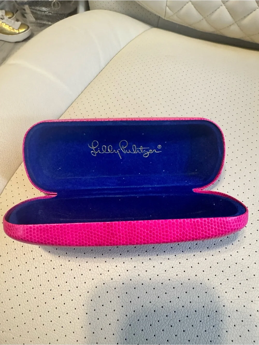 Set of 2 Lilly Pulitzer Eyeglasses Cases – Hard Shell – Pink – Sunglasses Case B